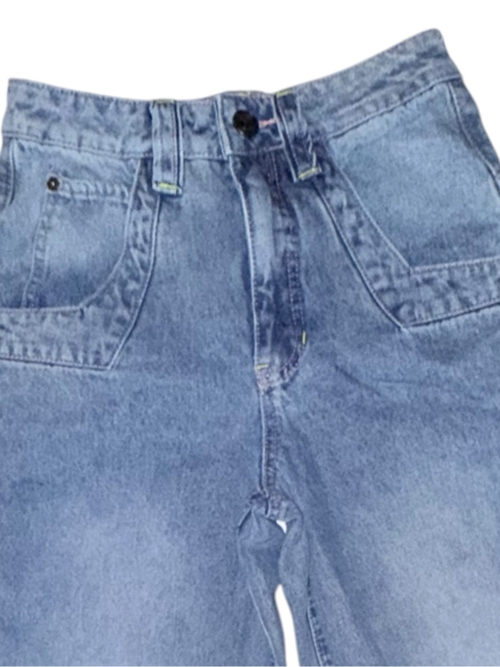 A.LAB Analog Blue Rave Baggy Y2K Skater Jeans - Picture 6 of 9